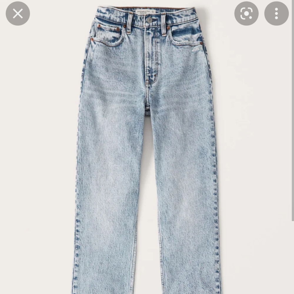 Abercrombie Curve Love Straight Jeans